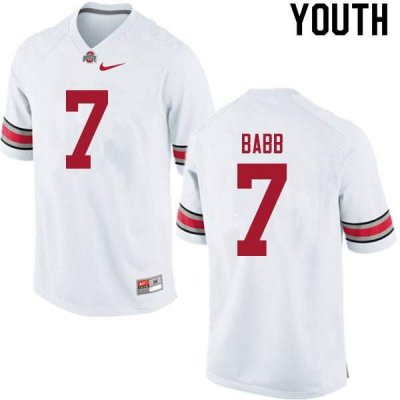 Youth Ohio State Buckeyes #7 Kamryn Babb White Nike NCAA College Football Jersey Increasing AGA5444JQ